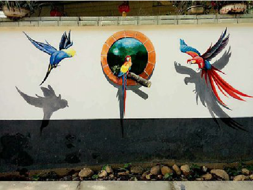  兴仁视觉错位-3D墙绘设计