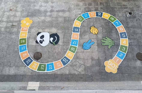  兴仁地面游戏彩绘