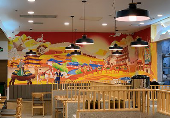  兴仁商业空间彩绘介绍。