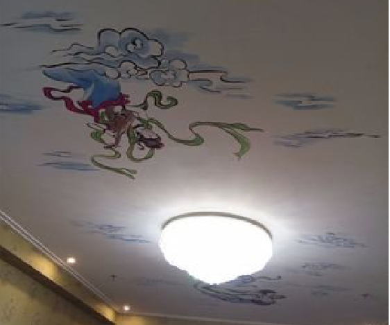  兴仁如何快速绘制天花板上的手绘墙？