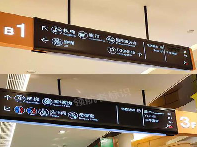  兴仁如何通过商场标识牌引导客流分布？