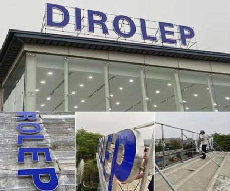  兴仁楼顶发光字安装的注意事项。